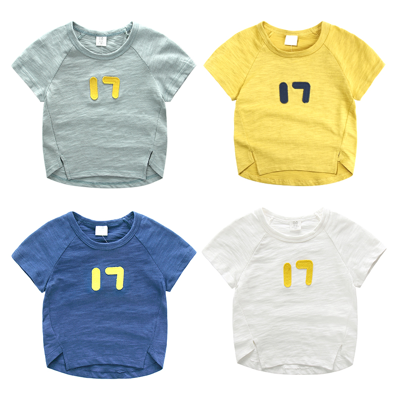 Babysの基本的なソフトカジュアルオーガニックコットン100％高品質コットンラウンドネックt- シャツ-ベビーTシャツ問屋・仕入れ・卸・卸売り