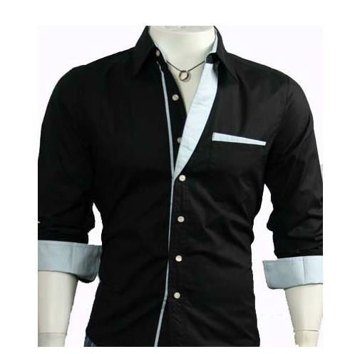 新しいファッションのメンズカジュアルロングスリーブドレスシャツ-紳士用シャツ問屋・仕入れ・卸・卸売り