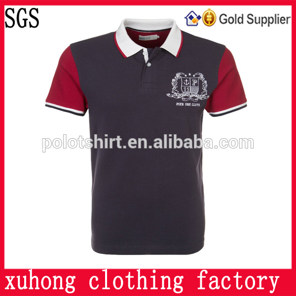 ファッションコットンポロシャツのための中国でのマニュアル刺繍パッチ-Tシャツ問屋・仕入れ・卸・卸売り