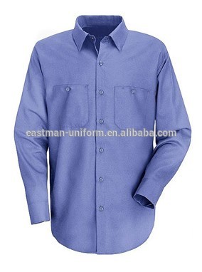 新しいデザイン耐久性マンロングスリーブシャツ/スカイブルーシャツ付きポケット-プラスサイズシャツ、ブラウス問屋・仕入れ・卸・卸売り