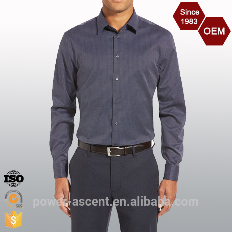 高品質快適なフィットカスタマイズされたデザイントリムフィット非鉄ドレスシャツ-紳士用シャツ問屋・仕入れ・卸・卸売り