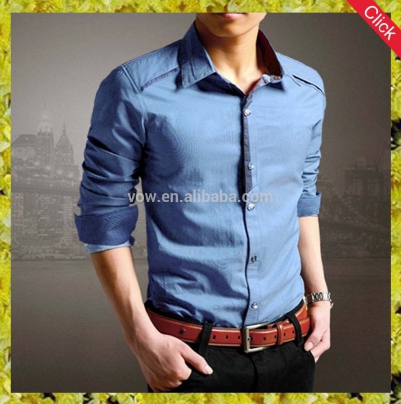 新しいデザイン中国卸売ファッションドレスシャツのための男性-プラスサイズシャツ、ブラウス問屋・仕入れ・卸・卸売り