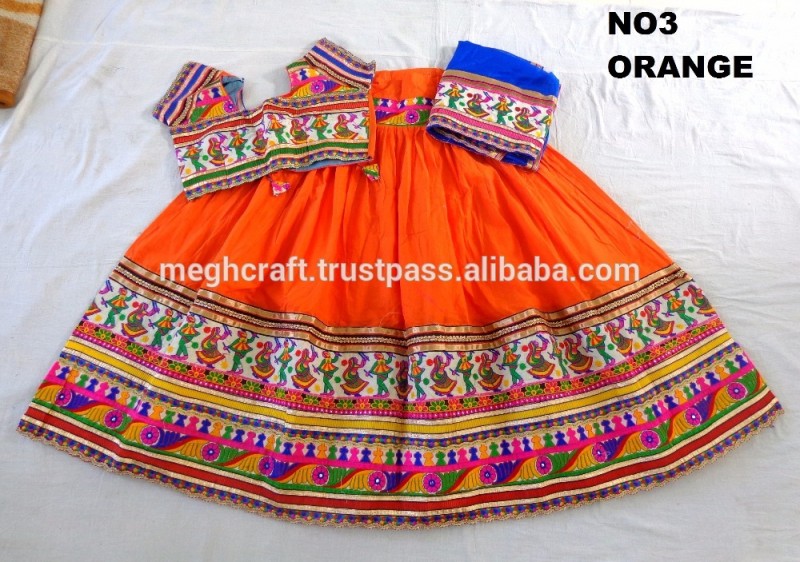 コットン刺繍gujaratiマルチカラーchaniyaチョリ-navratri lehengaチョリのボリウッドスタイルghagraチョリ-navratri chaniyaチョリ-その他ウエディングアパレル問屋・仕入れ・卸・卸売り