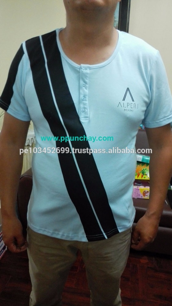 有機ピマ綿tシャツ男性ppunchayペルー最高品質-Tシャツ問屋・仕入れ・卸・卸売り