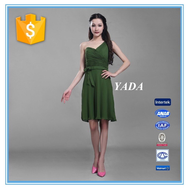 ファッション手作りスモッキングセクシーなシフォン女性のイブニングドレス2016-イブニングドレス問屋・仕入れ・卸・卸売り