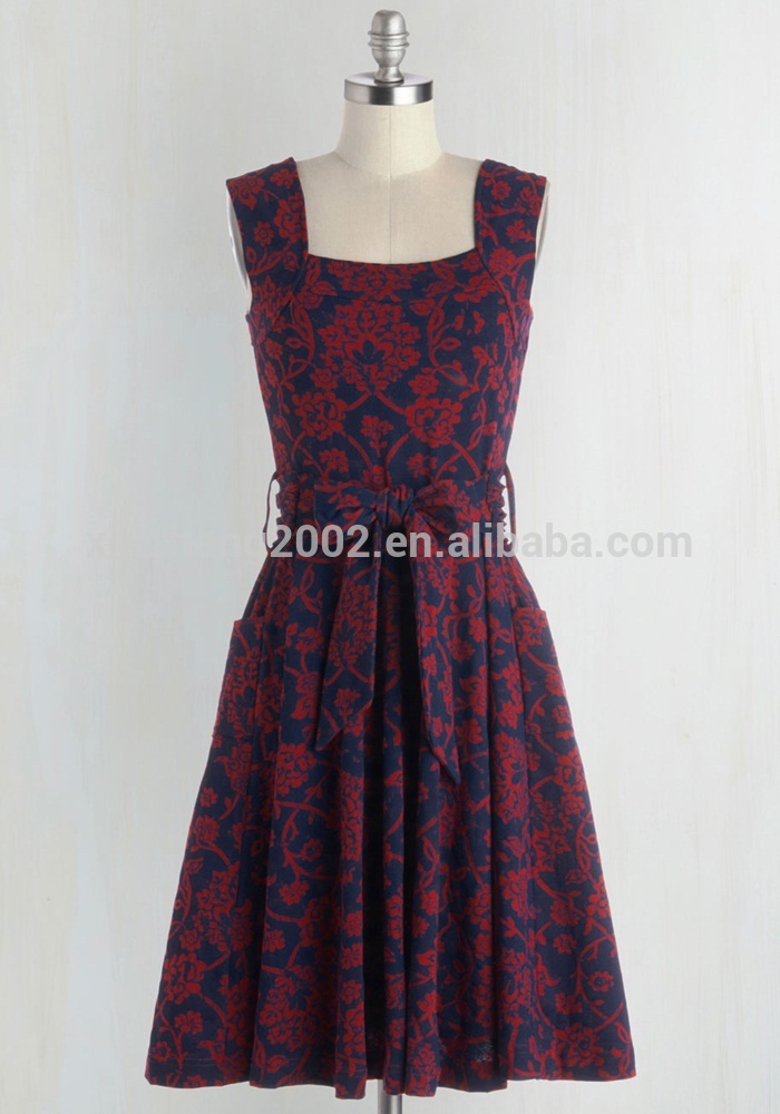 MIKA4014卸売女性フローラルジャカードファッションヴィンテージ秋ドレス-プラスサイズドレス、スカート問屋・仕入れ・卸・卸売り