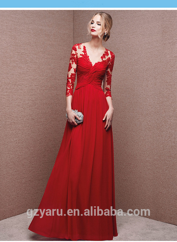 ファッションデザインストラップレスレースシースルーディープ-vのウェディングドレスイブニングドレス女性のドレス-プラスサイズドレス、スカート問屋・仕入れ・卸・卸売り