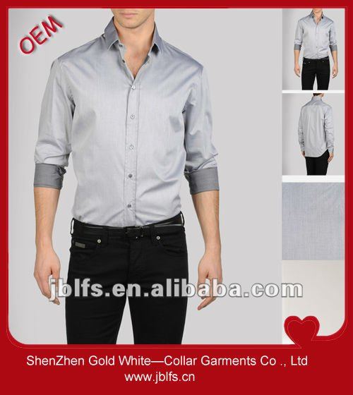 100%cottonボタンはイタリアつばのワイシャツの人を平手打ちする-プラスサイズシャツ、ブラウス問屋・仕入れ・卸・卸売り