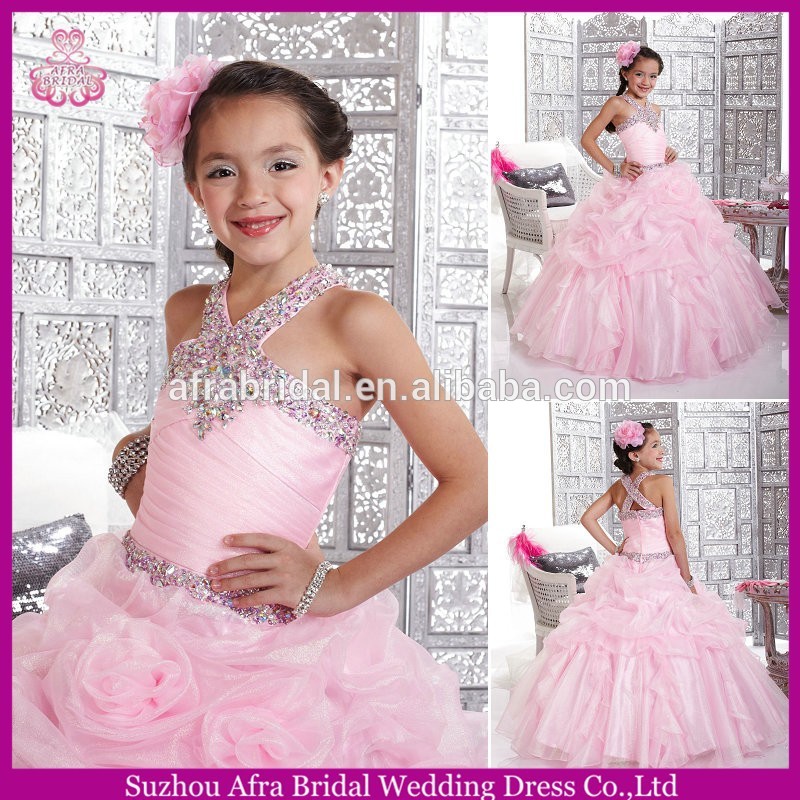 安いsd674夜会服のフラワーガールのドレスの子供の女の子のためのピンクのページェントドレス-フラワーガールドレス問屋・仕入れ・卸・卸売り