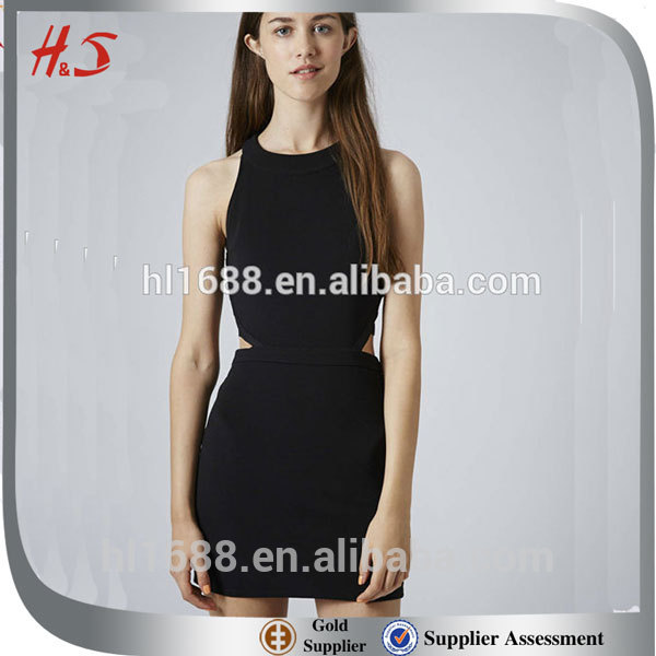 ラウンドネック黒2015高品質画像心のセクシーなドレスのない-プラスサイズドレス、スカート問屋・仕入れ・卸・卸売り