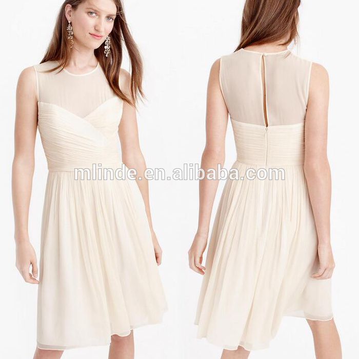 魅力的なエレガントな固体レディースドレスでシルクシフォン女性モーデンウエディングドレスは中国製-ブライドメイドドレス問屋・仕入れ・卸・卸売り