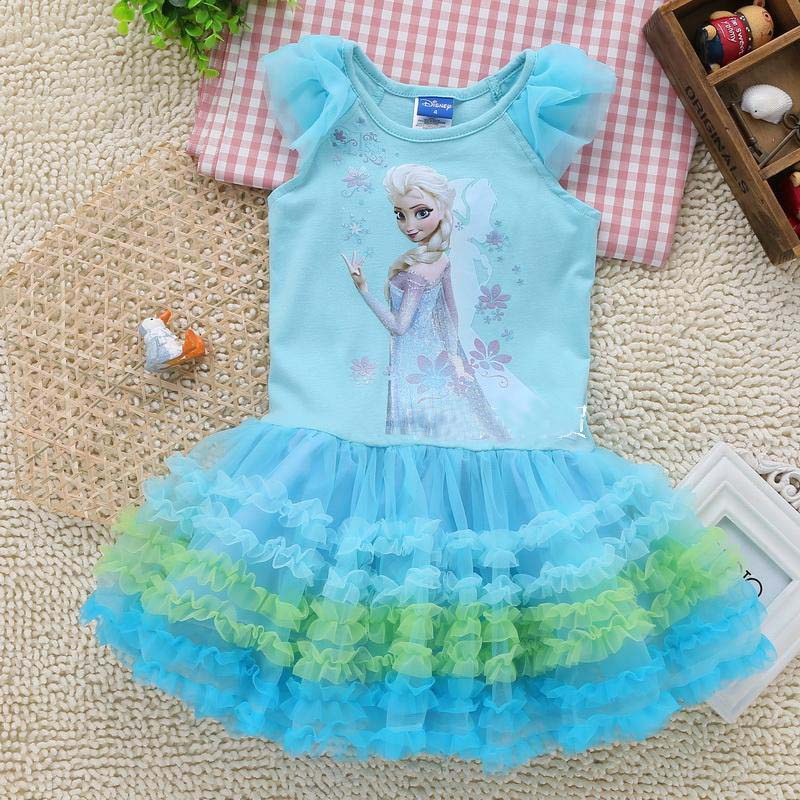 の子供の日のギフトlovelybabies冷凍女王の女の子の子供の子供スカートドレス2から8歳-フラワーガールドレス問屋・仕入れ・卸・卸売り