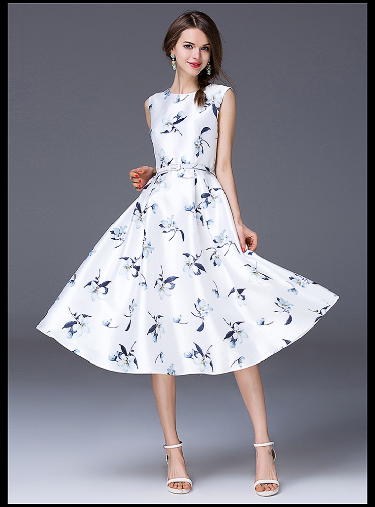 2016カスタム新しいデザインエレガントカジュアル夏のドレスで広州工場-カジュアルドレス問屋・仕入れ・卸・卸売り