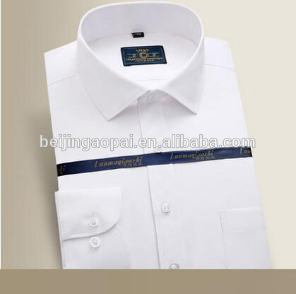 2017春新しい男性シャツ綿正式なスリムフィットイタリアスタイルホワイト色ツイルメンズドレスシャツ-プラスサイズシャツ、ブラウス問屋・仕入れ・卸・卸売り