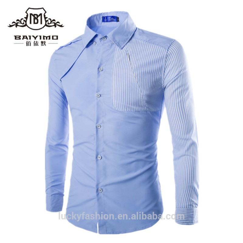 100%綿カスタムドレスシャツ2016最新シャツトップワニデザインバックル-プラスサイズシャツ、ブラウス問屋・仕入れ・卸・卸売り
