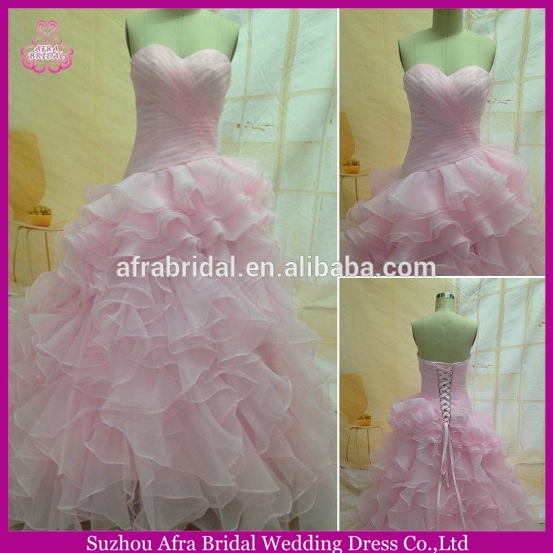 恋人オーガンザsw1169alibabaのティアードスカート安いピンクのウェディングドレス中国製-プラスサイズドレス、スカート問屋・仕入れ・卸・卸売り