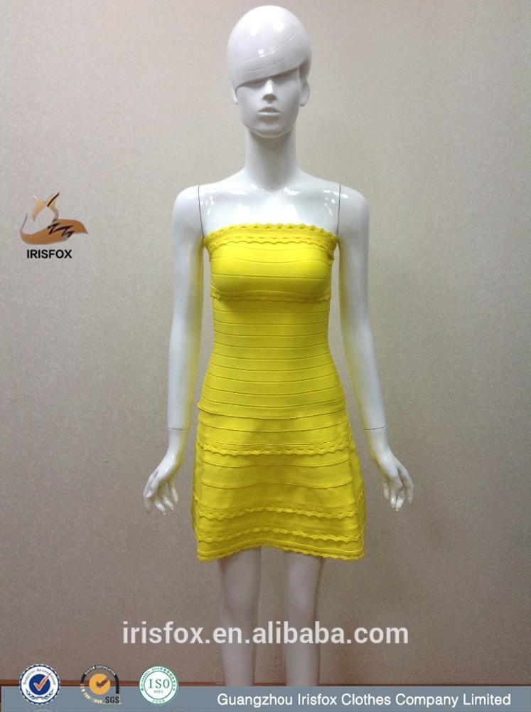 新しい到着のシンプルなストラップレス2014年黄色のウェディングドレスデザイン-ウエディングドレス問屋・仕入れ・卸・卸売り