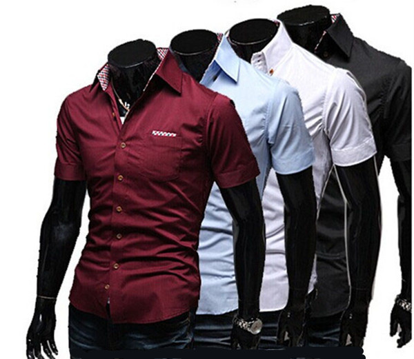 安い価格moq1pc熱い販売の夏の新しいデザインのカジュアルドレスシャツの男性-紳士用シャツ問屋・仕入れ・卸・卸売り