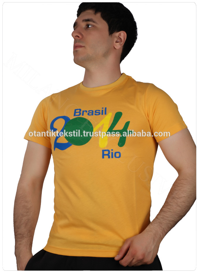 ブラジル語カップtシャツストライプt-shirtdesignコトンtシャツ、ファッションtシャツ-紳士用シャツ問屋・仕入れ・卸・卸売り