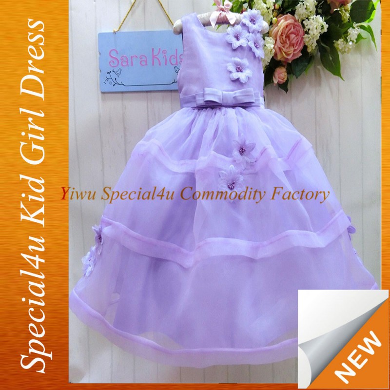 女子ふくらんでドレス女の子のための子供の花cdt-356ページェントドレス-フラワーガールドレス問屋・仕入れ・卸・卸売り