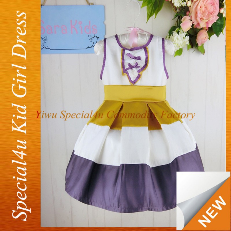 フラワーガールのドレス結婚式のための/誕生日の女の子用のドレス7歳/cdt-354赤ちゃんフロックの最新のデザイン-フラワーガールドレス問屋・仕入れ・卸・卸売り