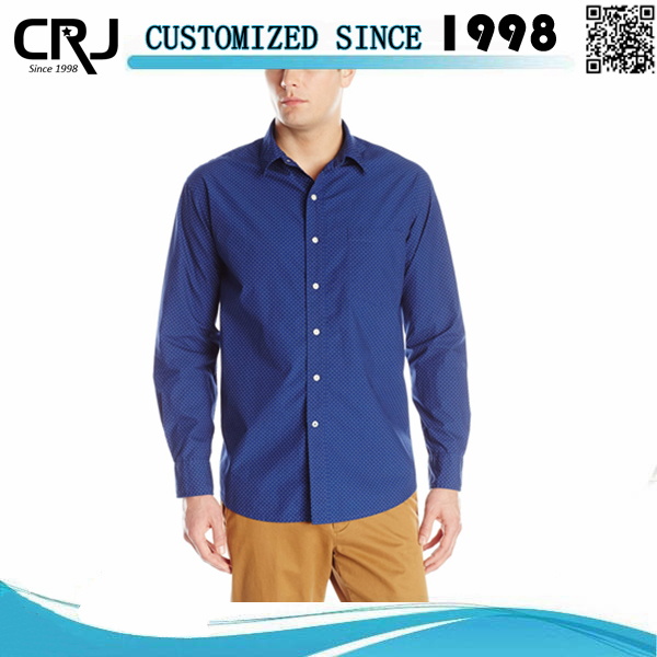 カスタムイタリア襟ロイヤルブルーシャツのための男性、ドレスシャツ-プラスサイズシャツ、ブラウス問屋・仕入れ・卸・卸売り