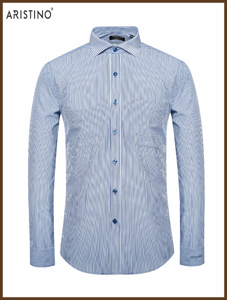 ALS-045 aristino高品質ライトブルーグレーメンズシャツ-紳士用シャツ問屋・仕入れ・卸・卸売り