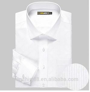 長い袖の白い制服やドビーのドレスシャツ-紳士用シャツ問屋・仕入れ・卸・卸売り