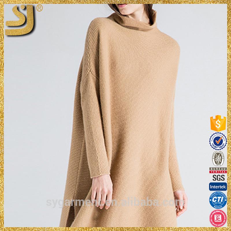 Shangyiレディースタートルネックプラスサイズのセータードレス-カジュアルドレス問屋・仕入れ・卸・卸売り