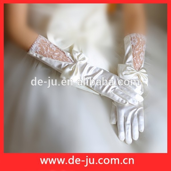 結婚式白い装飾のブライダル手袋ロングチュールブライダル手袋-ウエディンググローブ問屋・仕入れ・卸・卸売り