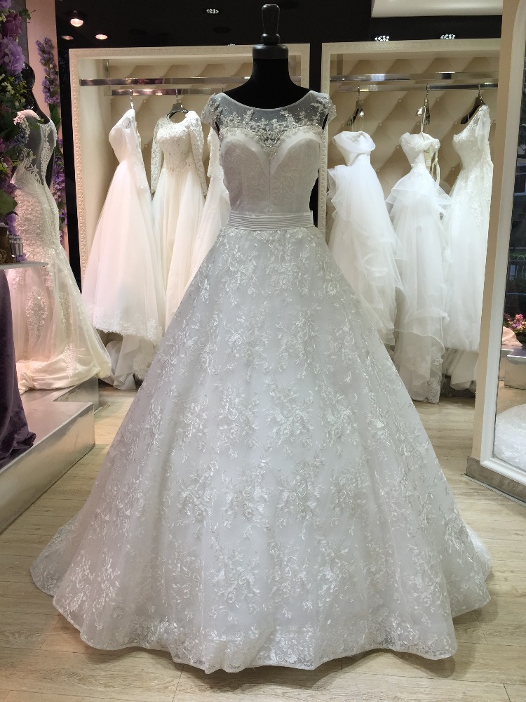 2016リアルサンプルレースのウェディングドレスsharara掃引列車-結婚式用母親ドレス問屋・仕入れ・卸・卸売り