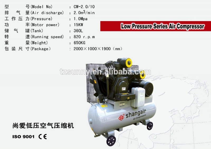 Shangairブランドサイレント電気小さな低圧空気圧縮機-空気圧縮機問屋・仕入れ・卸・卸売り