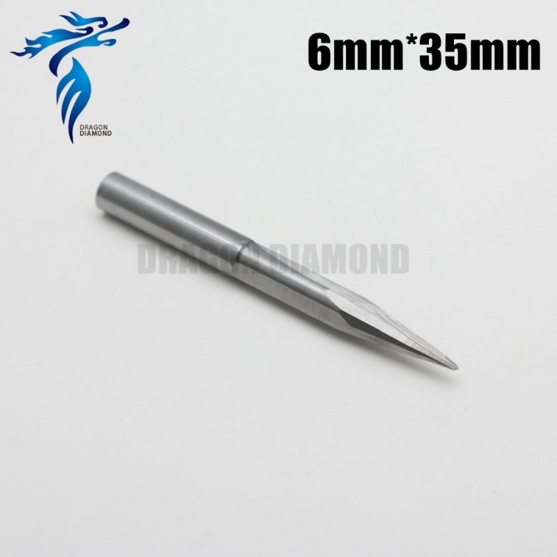 6*35ミリメートル2ストレートフルート平底彫刻ビット、cncのルーターツールビス上泡、木材、mdf、pvc、abs-木工機械部品問屋・仕入れ・卸・卸売り