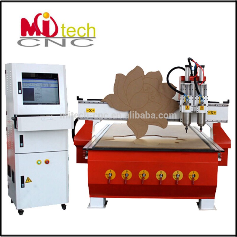 Mitech cnc空気圧工具交換cncルータ1325ウッドcncのルータでce & fda-木彫機問屋・仕入れ・卸・卸売り