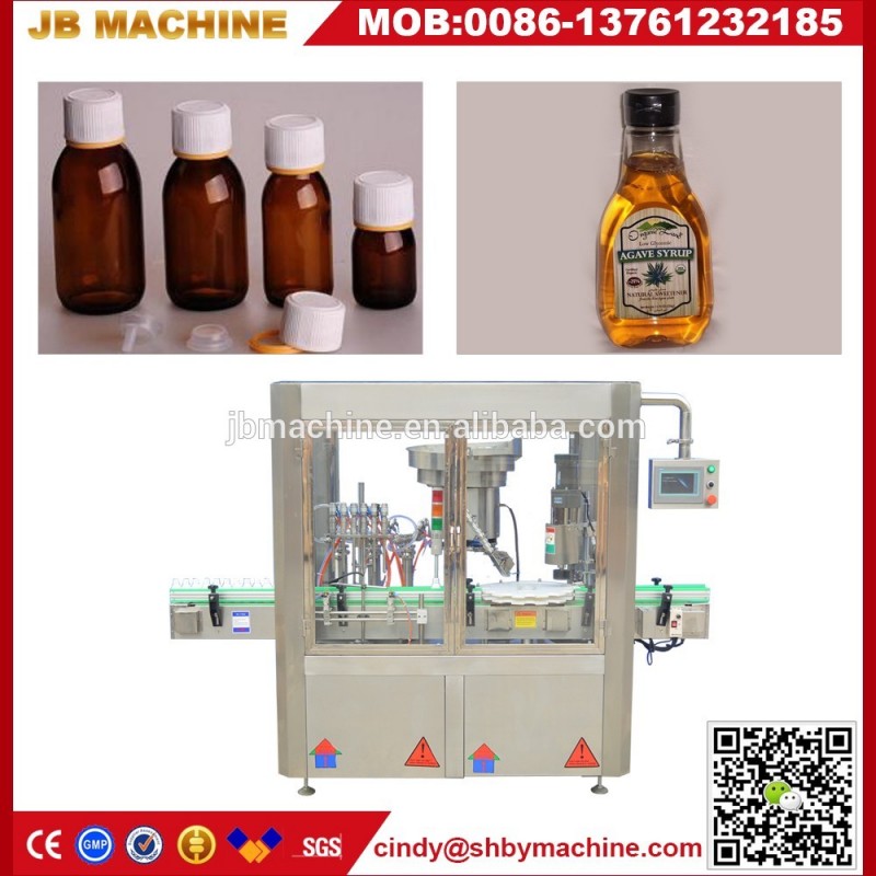 JB-YG4自動450ミリリットル、500ミリリットル液体ガラスボトル充填とキャッピング機-おおう機械問屋・仕入れ・卸・卸売り