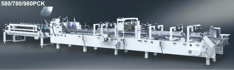 折る自動波形のカートン箱のホールダーのgluerの紙箱機械ホールダーのgluerか箱の折る機械ZX-580PCKをつける-包装ライン問屋・仕入れ・卸・卸売り