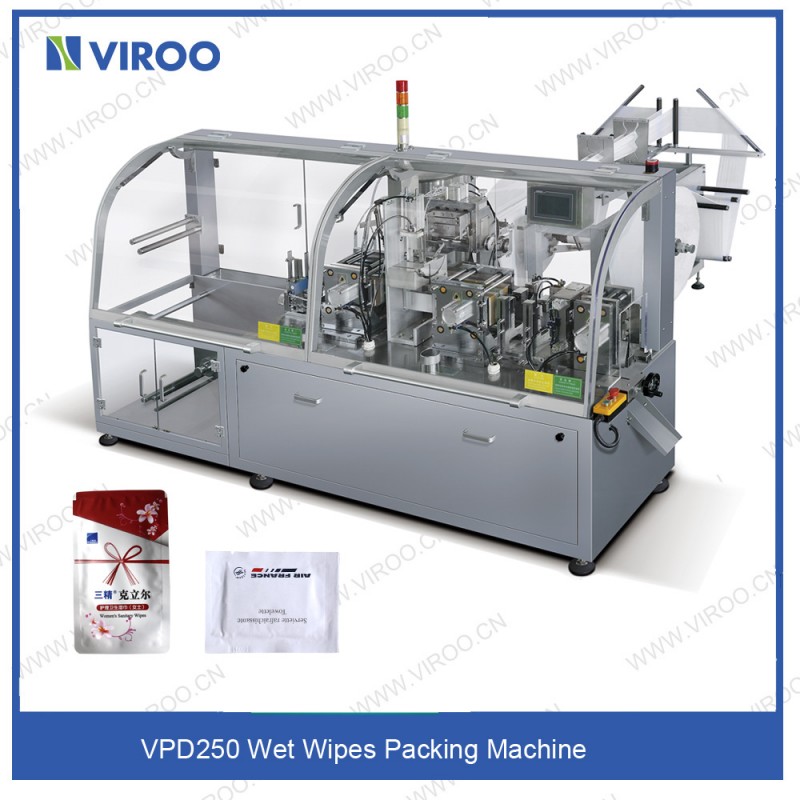 VPD250 VPD-250完全自動ウェットティッシュワイプ/アルコールprepパッド包装機(防塵梱包)中国製販売のため-多機能の包装機械問屋・仕入れ・卸・卸売り