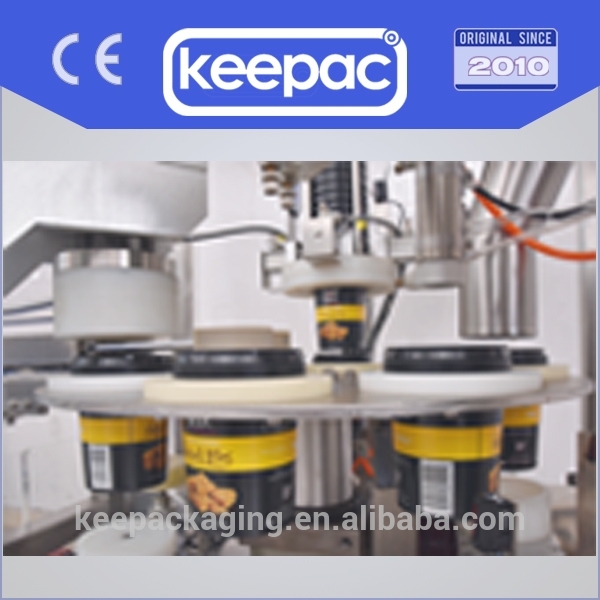 Keepacの自動プラスチック紙コップ蓋充填およびシール機-充填機問屋・仕入れ・卸・卸売り