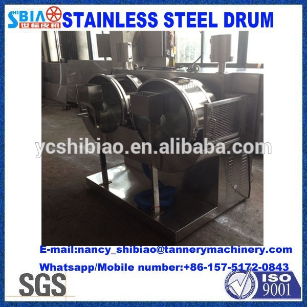 中国でなめし革d600stainlesssteel300年で比較するサンプルdrum/革のマシン中国製-皮革製品製造機械問屋・仕入れ・卸・卸売り
