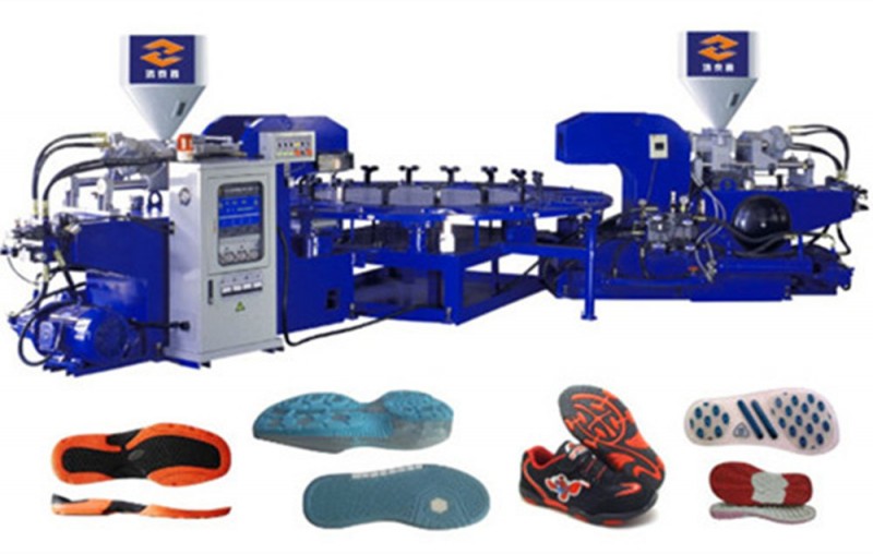 ロータリー1/2/3色pvcソール射出成形機(省エネ)-靴作り機械は分ける問屋・仕入れ・卸・卸売り