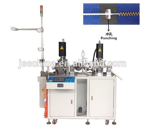 ホットな新製品のため2015 jee自動金属フィルム溶接とpuching機-ジッパー製造設備問屋・仕入れ・卸・卸売り
