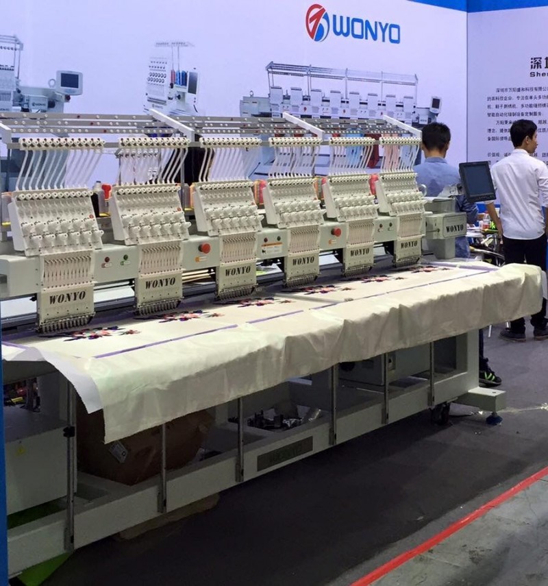 光沢コンピューター刺繍12針6ヘッドwonyo刺繍機WY1206C中国製で良い品質-刺繍機問屋・仕入れ・卸・卸売り