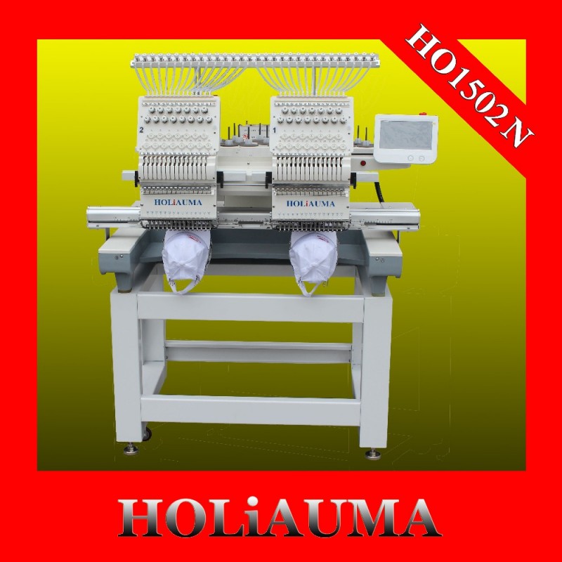 Holiauma最新15針コンピュータ二つのヘッドキャップ刺繍機-刺繍機問屋・仕入れ・卸・卸売り