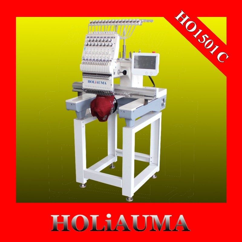 Holiauma新しいシングルヘッド刺繍機価格で15色HO1501C-刺繍機問屋・仕入れ・卸・卸売り