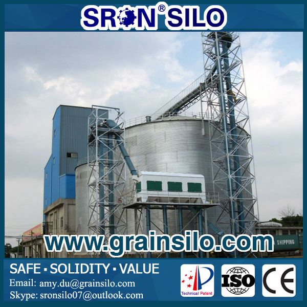 Iso認定sron 3000トン鋼穀物貯蔵サイロ-サイロ問屋・仕入れ・卸・卸売り