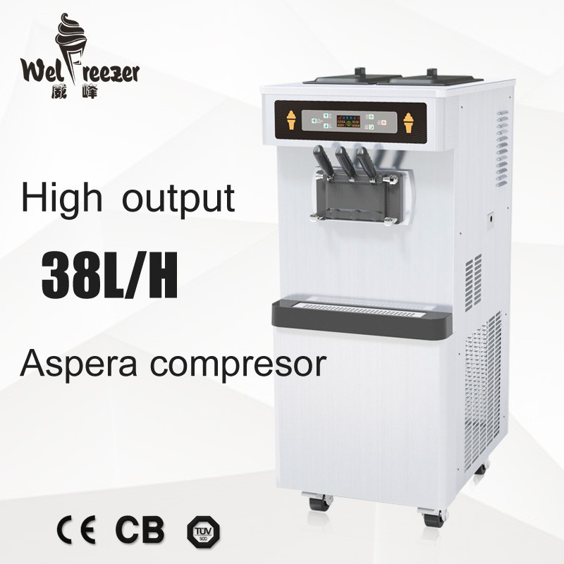 新しい3ヘッドのソフトアイスクリームヨーグルト機220v50hz/60hz海送料無料-その他食品加工機械問屋・仕入れ・卸・卸売り