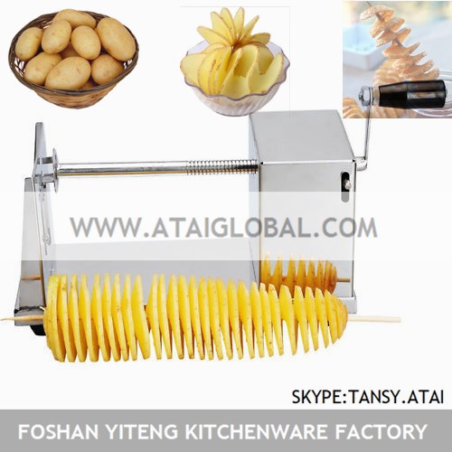 手動のポテトスパイラルカッターマシンの為トルネードポテトの- ステンレス鋼-フルーツ及び野菜処理機械問屋・仕入れ・卸・卸売り