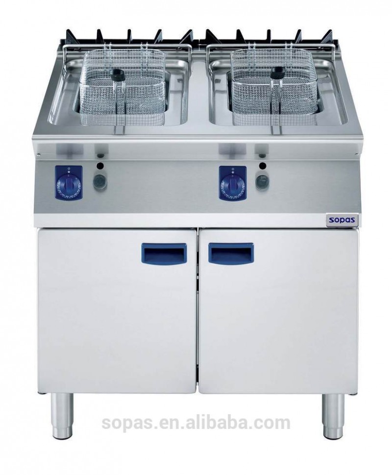 商業用ガス天ぷら鍋sopas900e( 2タンク)-ベーキング装置問屋・仕入れ・卸・卸売り