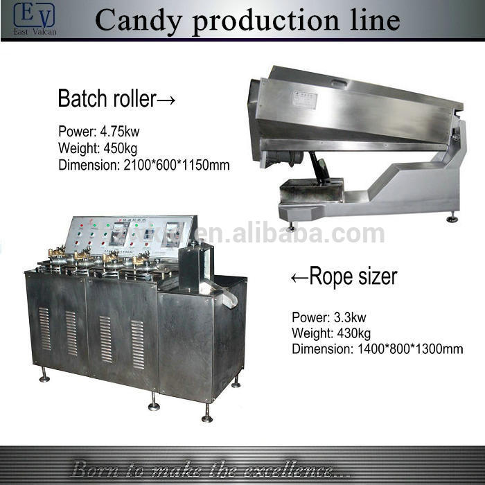キャンディのバッチローラー5sizersとロープのサイザーのマシン-軽食機械問屋・仕入れ・卸・卸売り