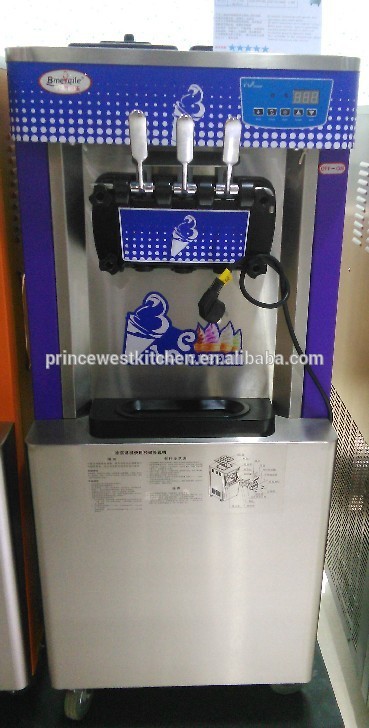 最高の商業フロア型ソフトクリームマシンフローズンヨーグルト3フレーバー用販売-軽食機械問屋・仕入れ・卸・卸売り